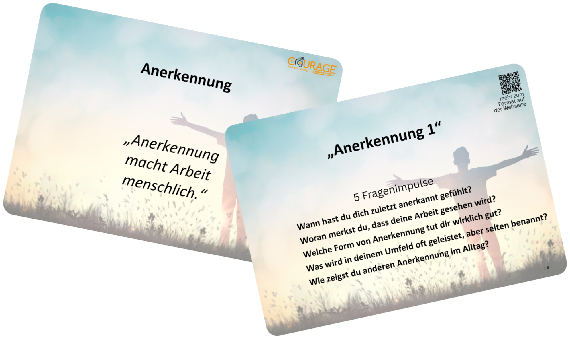 Kartenset Thema der Woche zum Thema Anerkennung