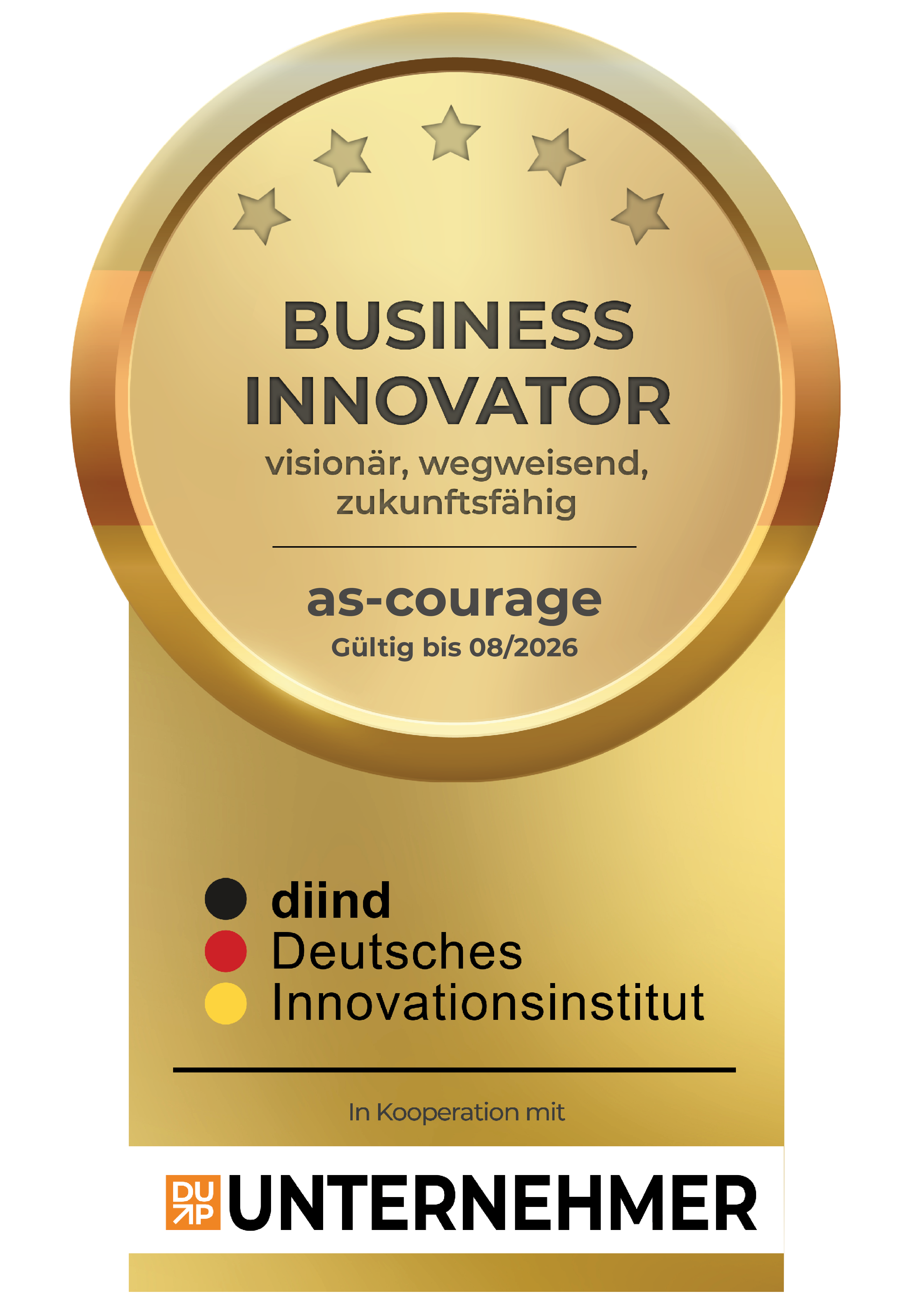 Auszeichnung Business Innovator 2025