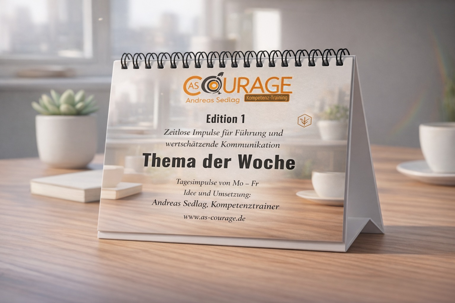 Tischaufsteller Thema der Woche
